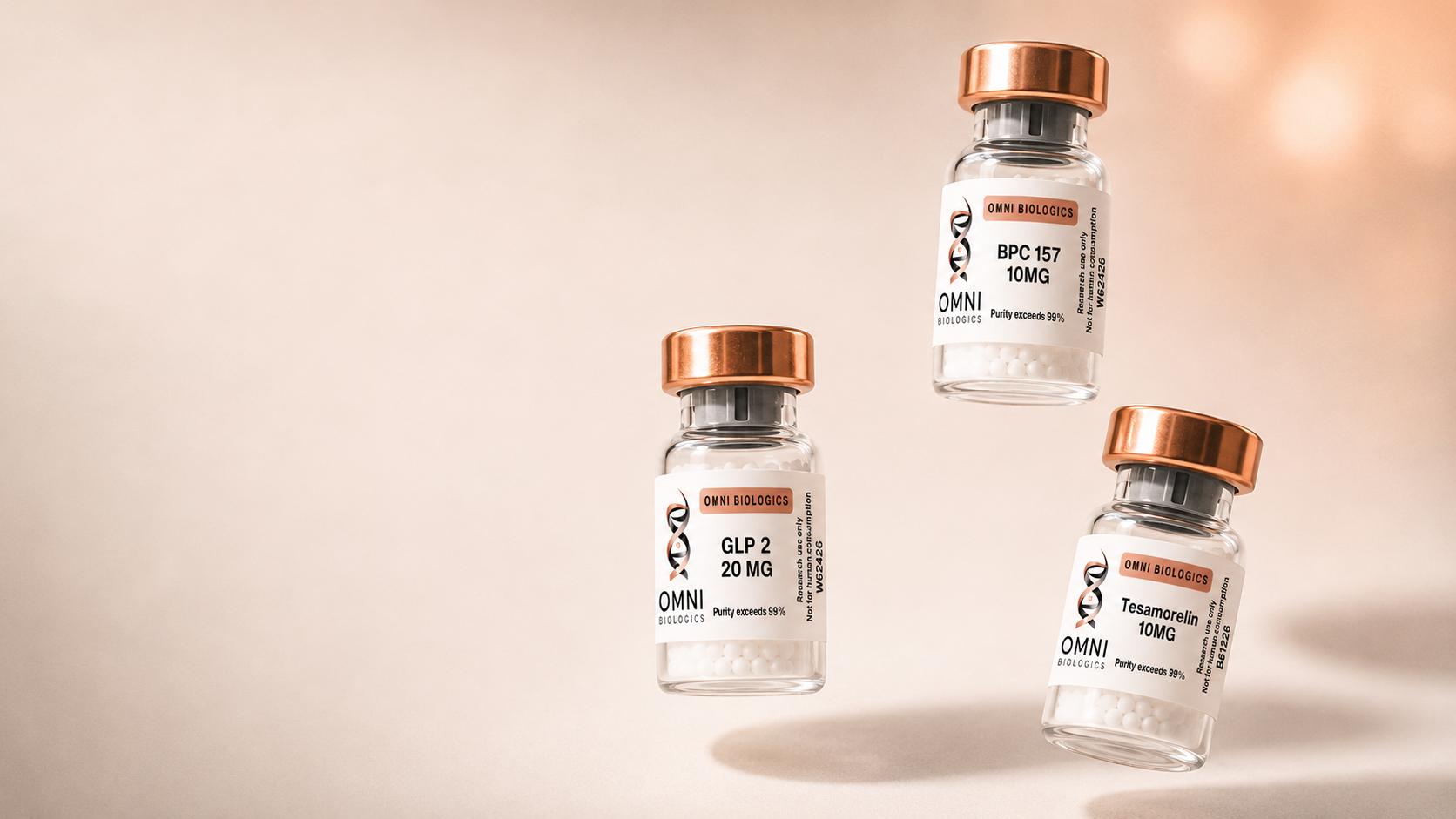 OMNI Biologics research peptide vials